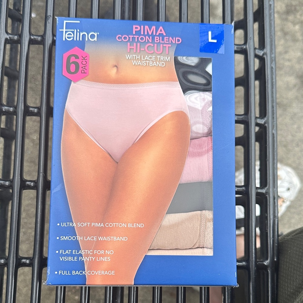 Felina Pima Cotton Blend Hi-Cut Soft Pink